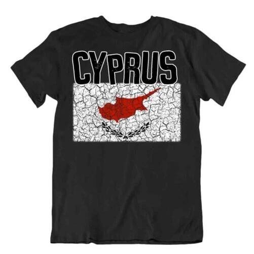 Flag T-Shirt Cyprus Fashion Country Souvenir Gift Tee Pride logo S