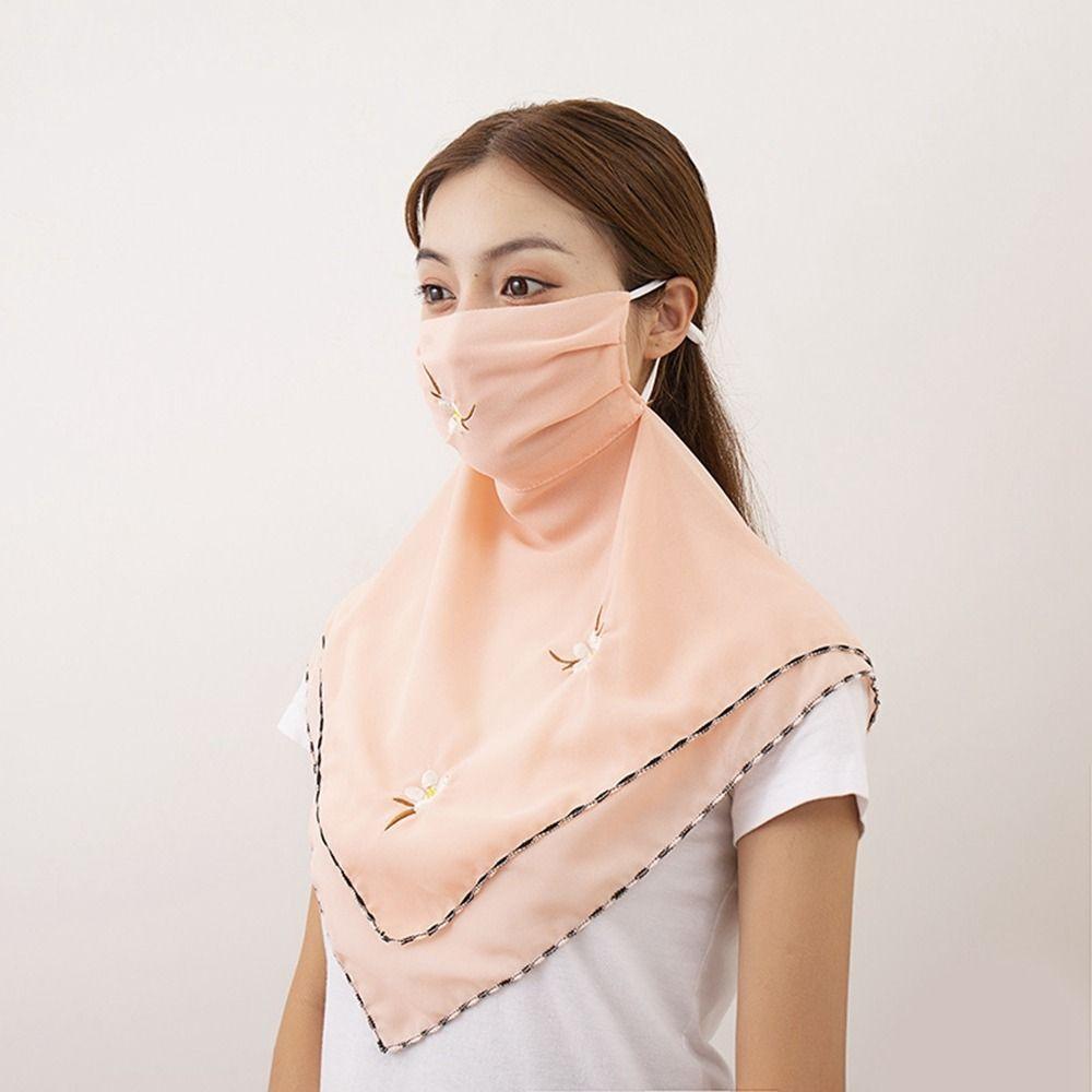 Neck Scarf Hiking Fishing Outdoor For Men Triangular Scarf Sunscreen Veil Ice Silk Mask Face Cover