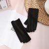 German Velvet Half Finger Gloves Short Semi-Finger Mittens New Warm Gloves  Autumn Winter