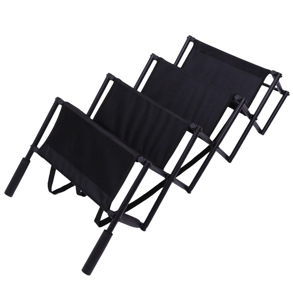 Foldable 4 Steps Pet Ramp Nonslip Lightweight Sturdy Dog Cat Ladder Easy Clean Rubber Base Folding Pet Stairs for Car Pet Mobili