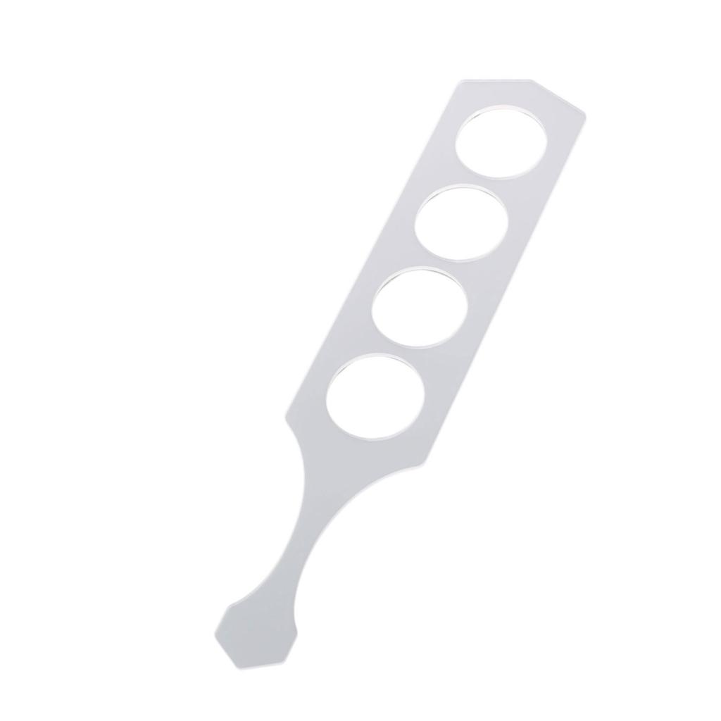 Clear Acrylic Templates Glass Flight Paddle Board Acrylic Router Template for Glasses Serving Tray Mold Easy to Clean