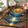 1pc Sun Planet Print, Design Indoor Area Rug - Soft, Anti-Slip, and Durable Gaming Room Decor for Bedroom, Living Room