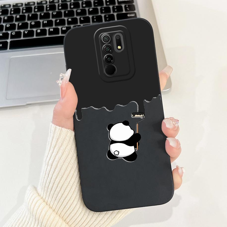For Xiaomi Redmi 9 Case Lovely Panda Rabbit Cartoon Soft Liquid Silicone Shockproof Cover For Xiaomi Redmi 9 Prime Redmi9 Fundas
