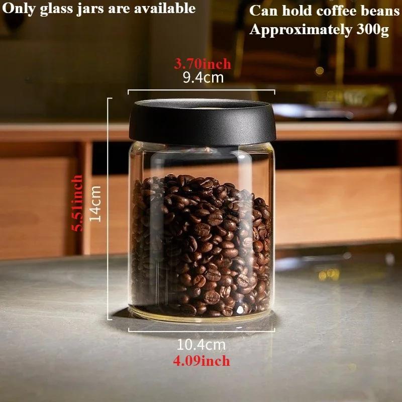 Transparent High Borosilicate Glass Vacuum Sealed Jar Multi Specification Household Storage Jar One Click Moisture Proof Storage