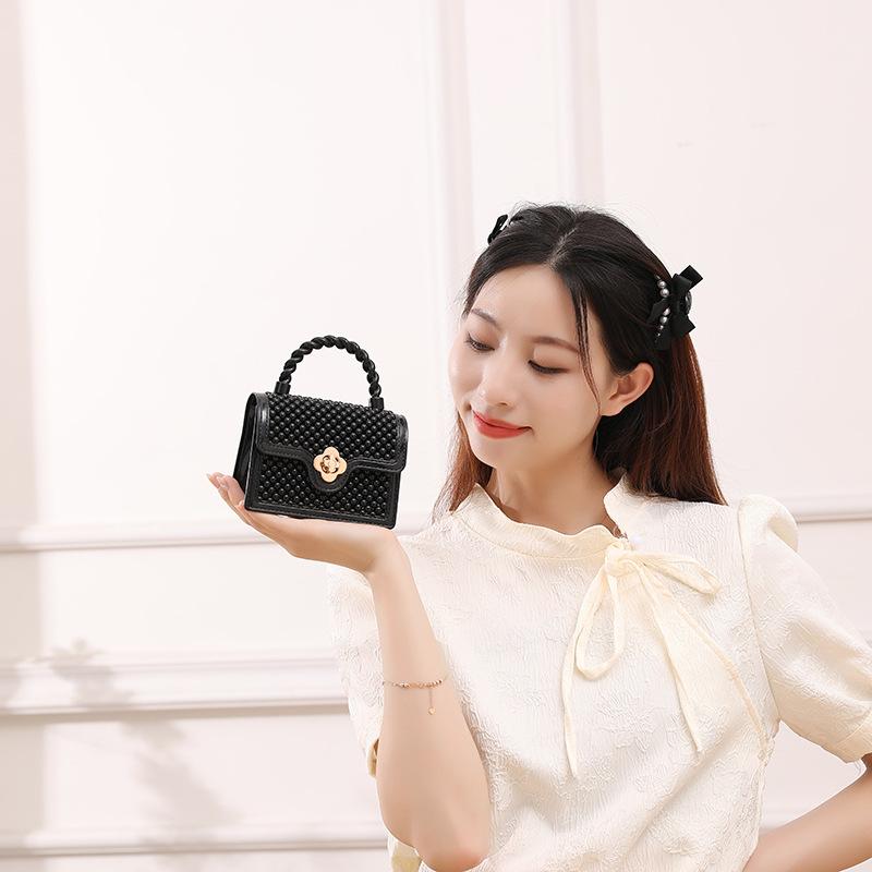 JYL TS Women's Sling Bags  Jelly Bag 028 Lipstick PVC Hollow Mini Crossbody Women Bag