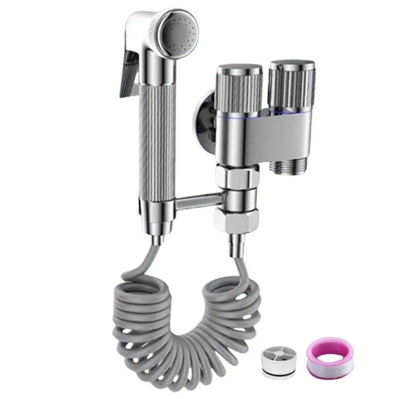 Multifunctional Toilet Bidet Sprayer with Adjustable Water Flows Hand Shower Stainless Steel Sprayer Set for Bathroom Health