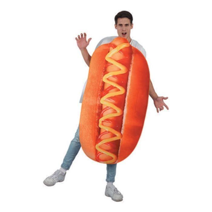 Déguisement Hot Dog - DisfraZZes - Taille Unique - Multicolore - Comprend Un Tabard