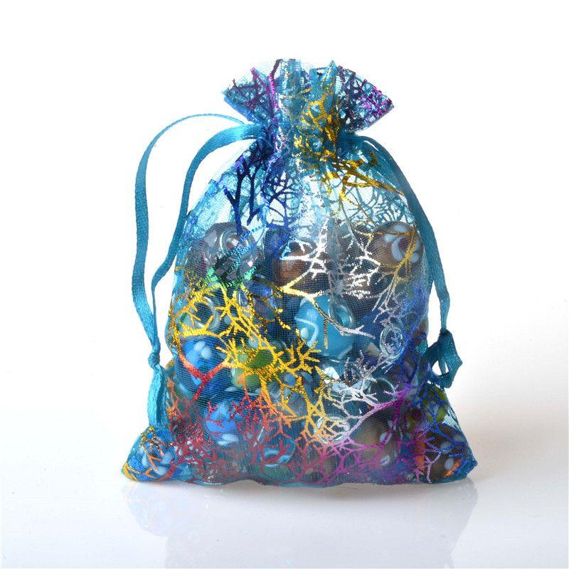 Heißer Verkauf Koreanisch Niedlich Neu Organza Schmuckbeutel Korallin Hochzeitsfeier Gastgeschenk Süßigkeiten Geschenktüte