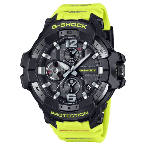 

Casio G-Shock Gravitymaster Rescue Yellow Analog Watch GRB300RY-1A9, Black