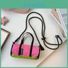 Childrens Nylon Crossbody Bag With Colorblock Design For Kids Daily Use