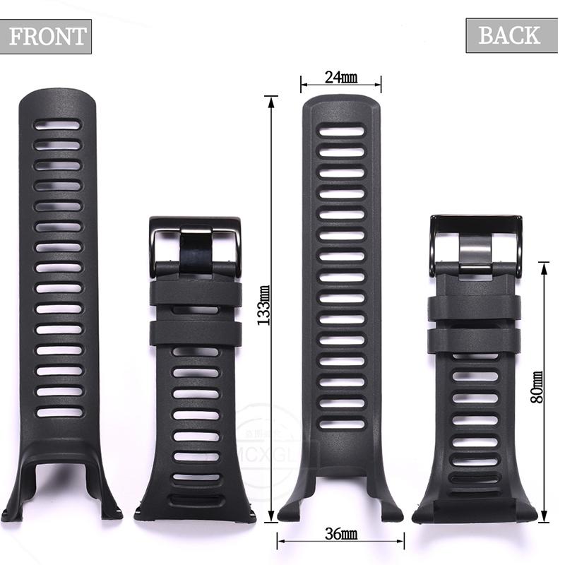 Rubber Strap Suitable For Suunto Ambit 2 2S 2R Ambit3 3S 3R Peak Outdoor Sports Waterproof Silicone Replacement Watch Band