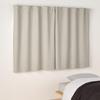 MUJI and width 100 x length 135 beige 84759109 Flame-retardant light-blocking double-weave non-pleated curtains, cm,