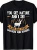 Men'S Funny Hunting Graphic T-Shirt - 100% Deer & Forest Design with "You See Na