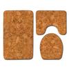 Creative Retro Bathroom Toilet Three-Piece Floor Mat Combination Set Household Door Mat Kitchen Absorbent Non-Slip Carpet