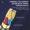 Line Speaker Wire 3.5mm Male Aux Audio Cable Aux Converter Cord Audio Adapter Type C To 3.5mm