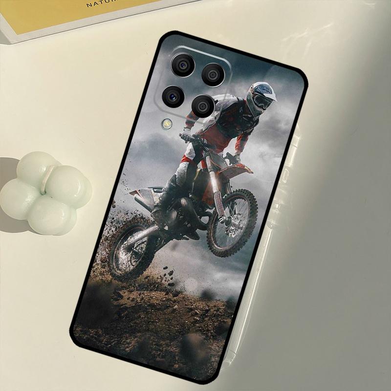 Moto Cross Motorcycle Sport For Samsung Galaxy M31 M16 M11 M21 M13 M33 M35 M53 M55 M15 M14 M34 M54 M12 M32 M52 M06 Case