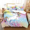 3D Cartoon Horse Duvet Cover Set With Pillowcase Twin Full Queen King Size Bedding Sets
