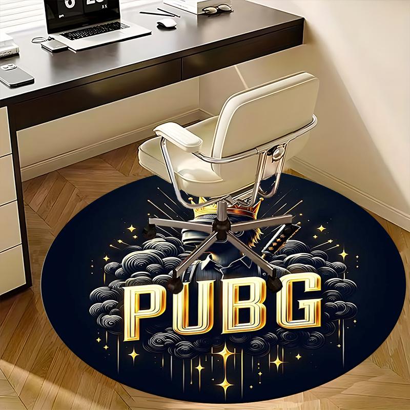 

PUBG Король, Килимок для VR-ігор, Круглий килим, Офісний килим, Можна прати в машині, Нековзкий, Підходить для віталень, спалень 100cm