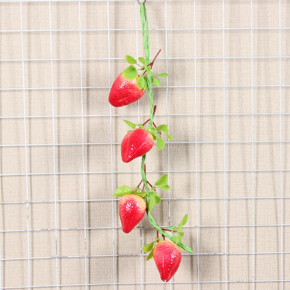 Realistic Hanging Vegetable String: Chili, Potato, Corn, Garlic, Peanut Props for Yard or Restaurant Decor