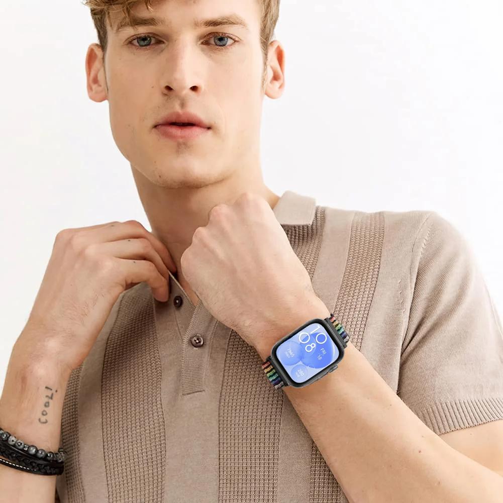 Nylon Loop Strap For Huawei Watch Fit 4 Pro Sports Wristband Breathable Replacement Wristband Huawei Watch Fit 3/4 Accessories
