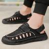 Large Size Sandals Hand-Stitched Fashion Versatile Casual Hole Shoes Men'S Breathable Beach Shoes