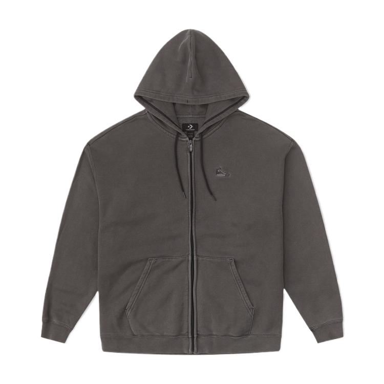 Converse Go To Loose Fit Full Zip Fleece Hoodie 10027113-A01 M