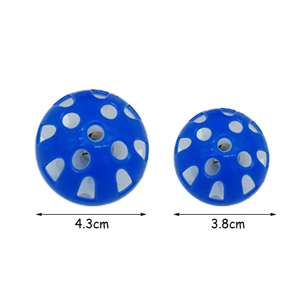 Cute Cat Toy Ball Sound Bell Interactive Cat Toy Multi-colored Plastic Hollow Toy Ball Fun Pets Cat Interactive Exercise Ball