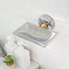 Bathroom Non-perforated Wall-mounted Double Vacuum Suction Soap Holder