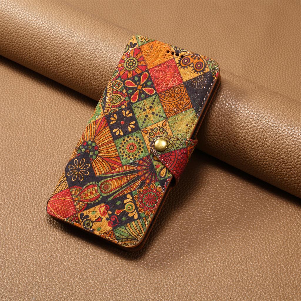 For iPhone 16 Plus Case Flower Printing Stand PU Leather Protective Phone Cover