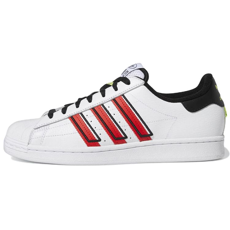 

Кроссовки унисекс adidas Superstar White Vivid Red Cloud-White Solar-Yellow GX6026 44⅔