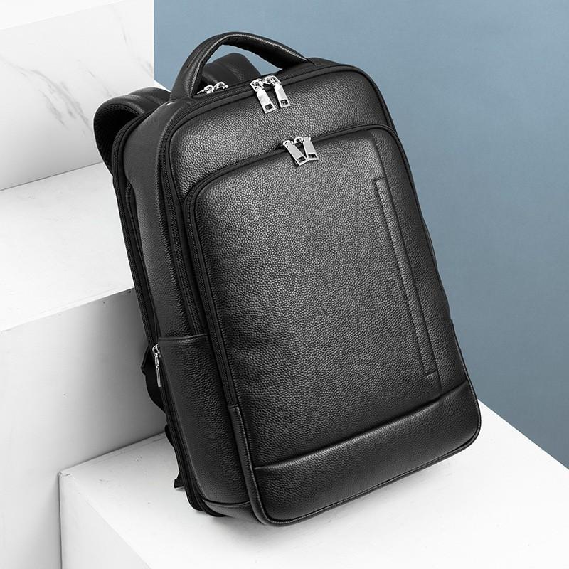 Real Cowhide Men s Backpack Business Large Capacity Computer Top Layer Multifunctional Travel Bag Men