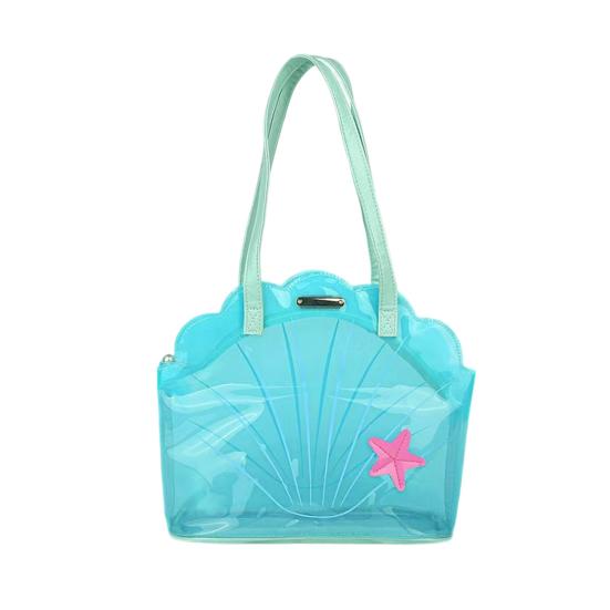Синяя ракушка Сумка-кошелек Прозрачная Сумка Женская Летняя Милая Сумка-тоут Девочки Водонепроницаемая Сумка через плечо для Путешествий Пляжа Бассейна синий 1090₽