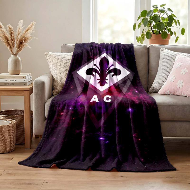 ACF Fiorentina blanket Flannel Blanket Soft Cozy Plush Throw for Sofa Bed Lightweight Home Decor