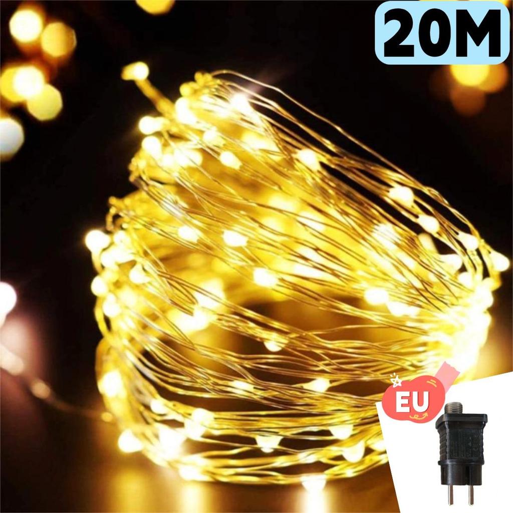 Christmas Fairy String Light Led Fairy Lights EU/USB DC Power Remote Control Halloween Garland Fairy Light for Wedding Party Christmas Decoratio