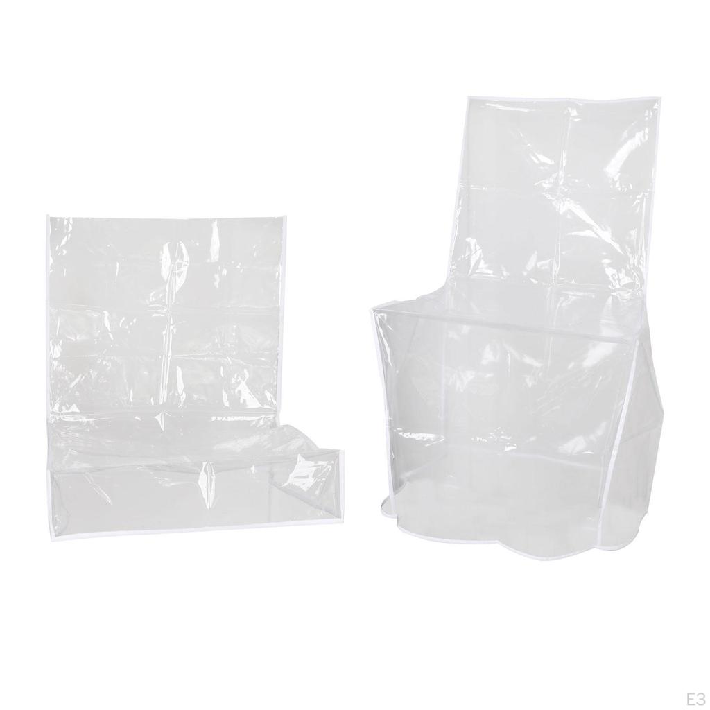 Klare Hülle Esszimmerstuhl PVC-Bezug Küche Tierhaare Transparent Verdickt Vollständige Abdeckung