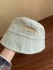 Bucket hat new spring and summer solid color letter basin hat versatile bucket hat sunscreen visor hat