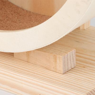 Hamster Small Pets Wooden House Funny Wheel Running Rest Playing Exercise Toy(S)