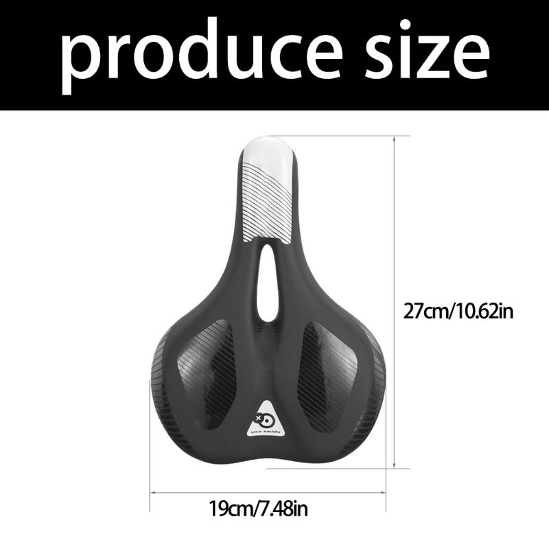 Oversized Cycling Saddles High Elastics Foams Antislip Saddles Breathable Saddles for Comfortable Cycling