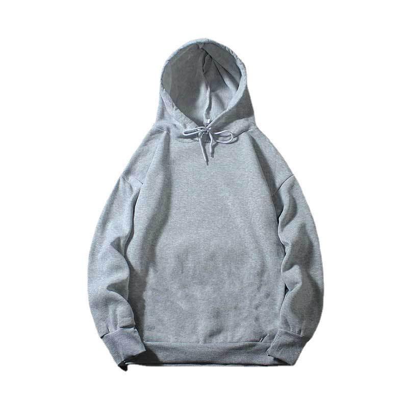 Women's Fleece-Lined Hooded Sweatshirt - Thickened, Loose Fit, Solid Color, Long Sleeve for Autumn/Winter
