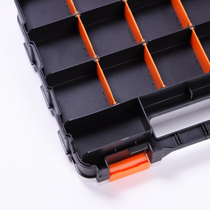 Single/Double Sided Hand-Held Plastic Hardware Tool Accessory Box,Electronic Component Classification Box, Parts Box,Storage Box