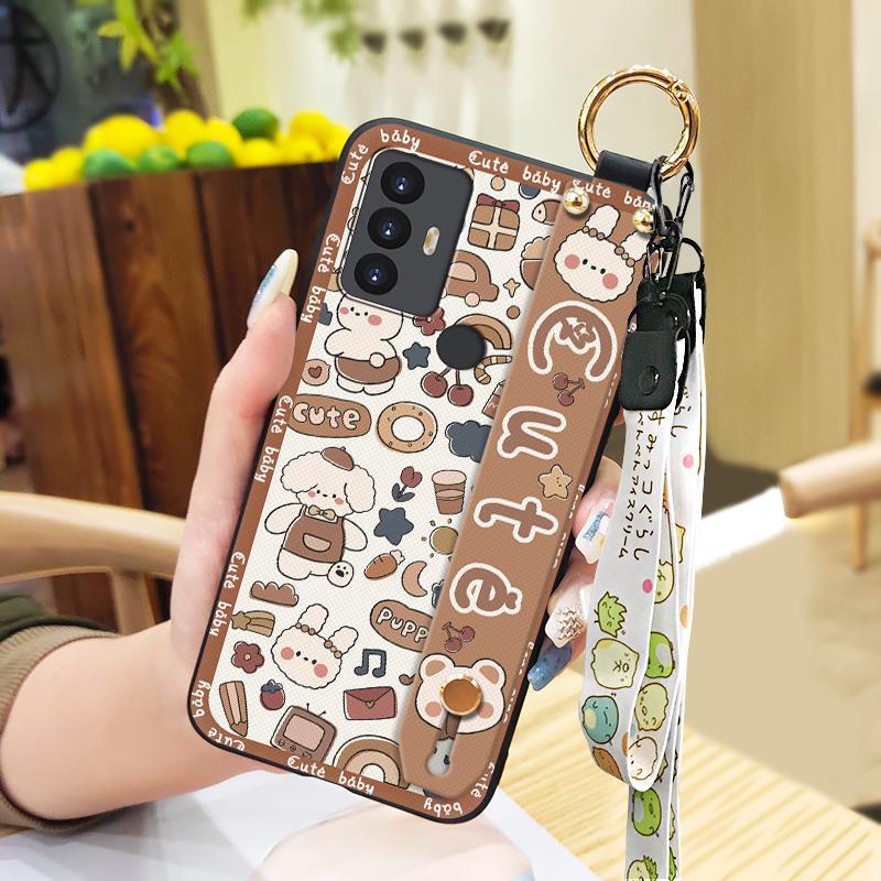 Módní design Ochranné pouzdro na telefon Pro TCL 30SE/30E/306/305/Sharp Aquos V6/V6 Plus Držák telefonu Šňůrka Nárazuvzdorné