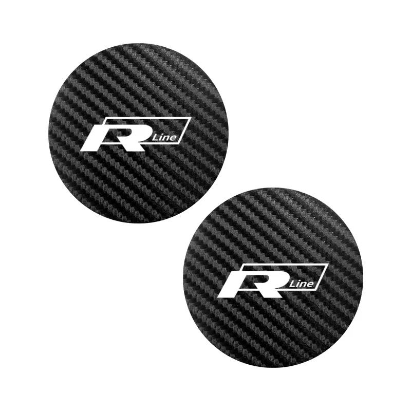 

VW GTI GOLF 2026 Hot For VW VOLKSWAGEN New 2PCS Car Waterproof Coaster Non Slip Water Cup Pad Mat For Volkswagen GOLF 5 Tiguan P