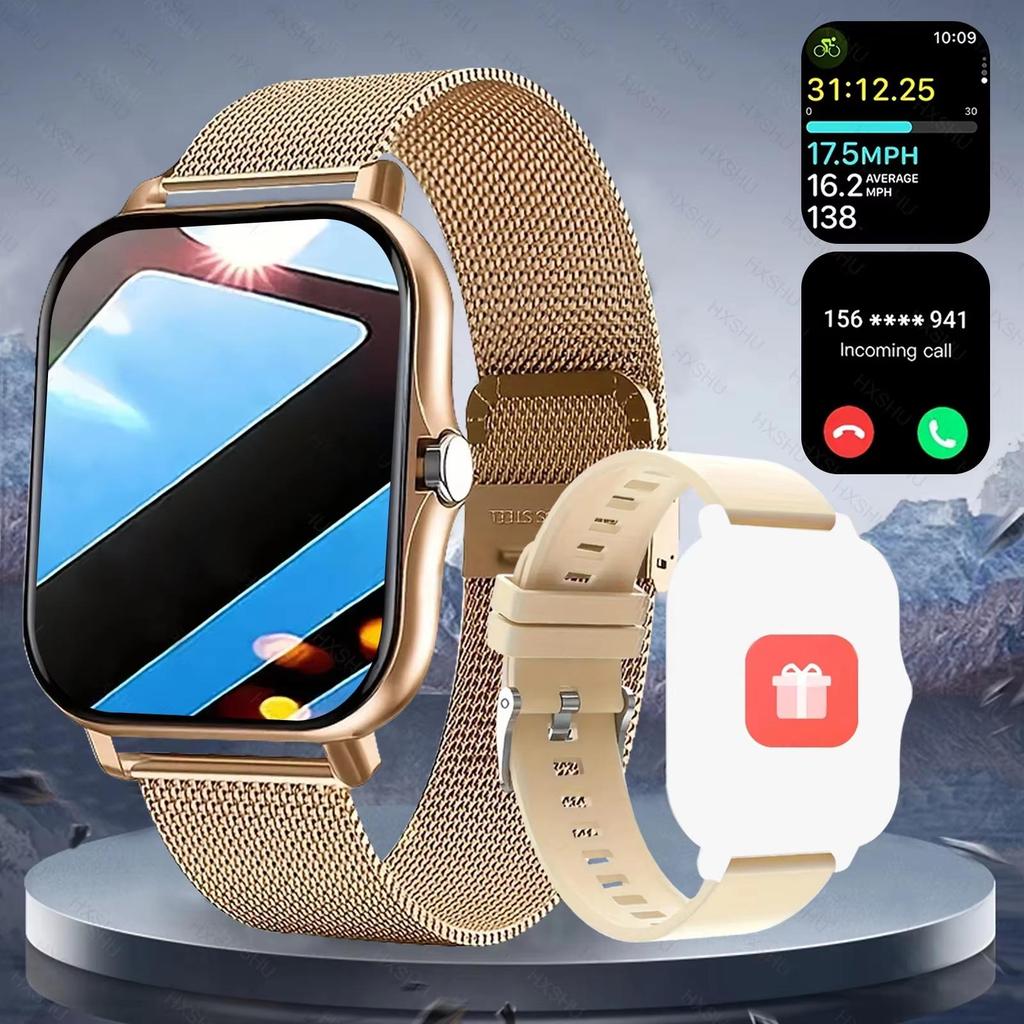 2026 New Smart Watch for Men Women Gift Full Touch Screen Sports Fitness Watch Bluetooth Call Digital Smartwatch