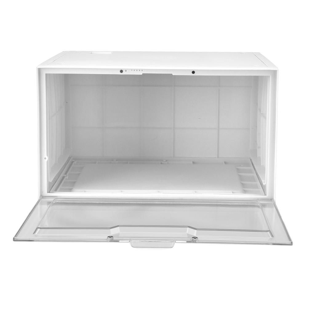 LED krabice na boty Hlasové ovládání Průhledná dvířka Stohovatelný Úložný box na tenisky Vitrína pro domácnost