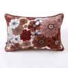 Reversible Washable Cushion "Anna / Flora" All Sizes Printed Cotton Gauze - Anna Terracotta - Cushion Cover 40 X 60