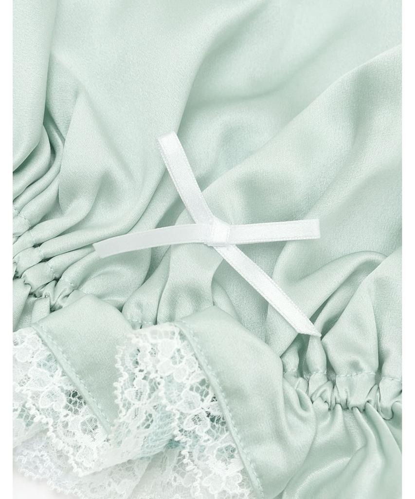 Wacoal RELAX SLEEP Sleep Silk Silk YEY145 GR M & Nightcap, Science, (Body), 100% (Body), Moisture-wicking, Skin-Friendly Material,