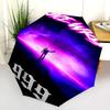 Juice Wrld's Cosmic Legacy Folding Umbrella Suitable for All Seasons Portable Travel Umbrella Outdoor