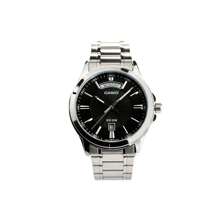 

Casio Standard Series Waterproof Stainless Steel Business Quartz Movement Watch Men watches Black MTP-1381D-1A Regular Box,Black Dial