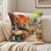 Flowers Market Pillow Wall Art Decor Cushion Cushion Cover Pillowcase Antidustmite living Room Sofa Decor Cushion Room