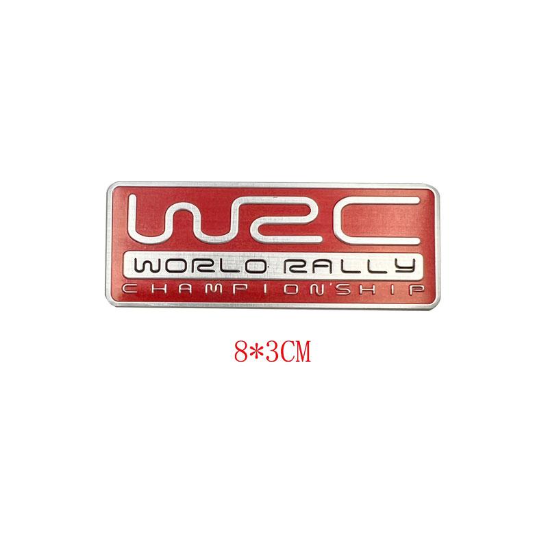 Stilism Auto din Aluminiu 3D Campionatul Mondial de Raliuri WRC Emblema Adezivă Universală Insignă Portbagaj Aripă Accesorii Auto
